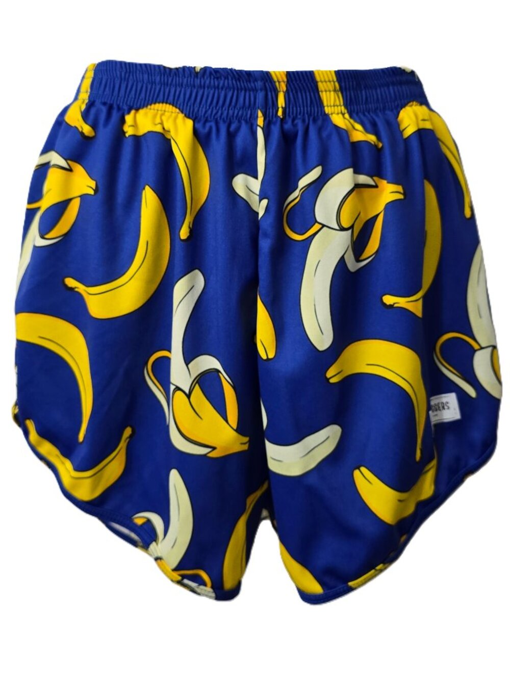 Thigh Huggers Athletic Running Shorts M L Men Fully Lined Stretch Bananas Blue